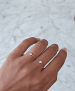 Load image into Gallery viewer, Heart Chain Ring Mini 6-7MM