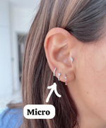 Load image into Gallery viewer, Pave Simple Star Diamond Huggies