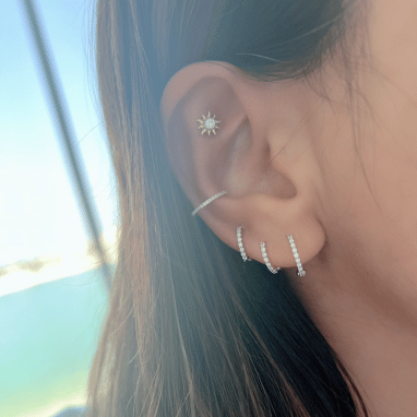 Wilderness Diamond Sun Single Piercing
