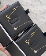 Load image into Gallery viewer, Amour Diamond Alphabets Necklace