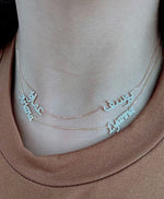 Load image into Gallery viewer, Sentiments Dual Name Necklace