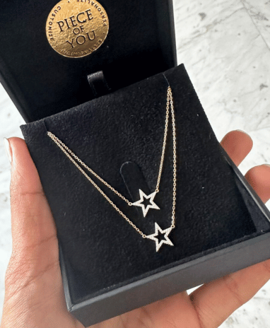 Wilderness Diamond Star or Heart Necklace