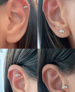 Load image into Gallery viewer, Timeless essentials Bee Diamond Ear Studs
