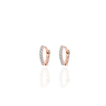 Load image into Gallery viewer, Pave Simple Diamond Huggies