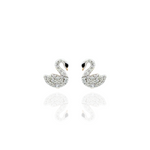 Load image into Gallery viewer, Amira Swan Diamond Studs