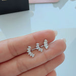 Load image into Gallery viewer, Drops of Radiance Multi Diamond Curve Piercing