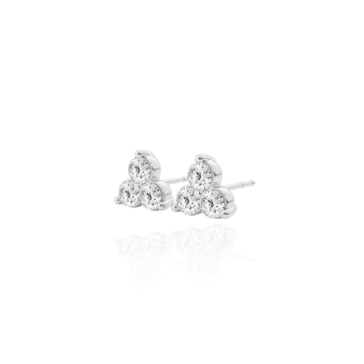 Drops of Radiance 3 Diamonds Ear Studs