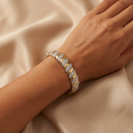 Load image into Gallery viewer, Spiral Sparkle Diamond Bracelet