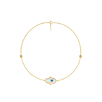 Load image into Gallery viewer, Protection Hamza Hand Evil Eye Anklet