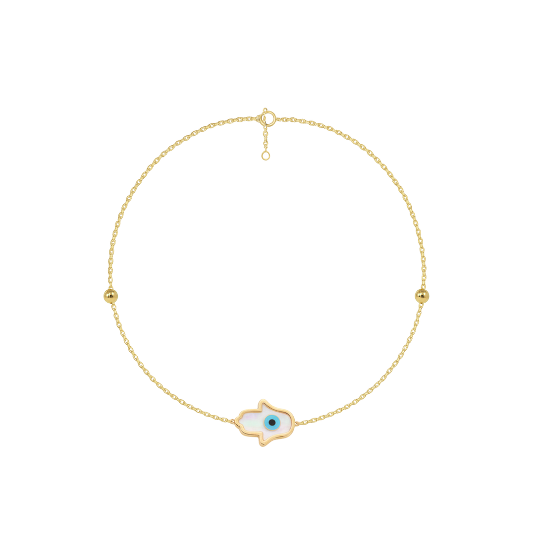Protection Hamza Hand Evil Eye Anklet