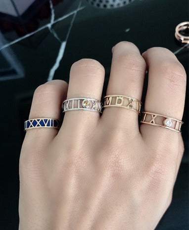 Memorabilia Roman Number Ring