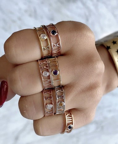 Memorabilia Roman Number Ring