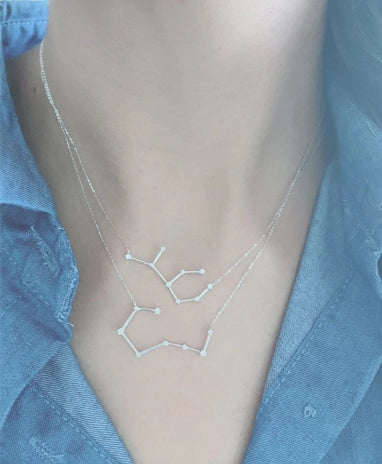 Zodiac Constellation Diamond Necklace