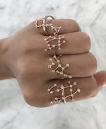 Load image into Gallery viewer, Zodiac Constellation Diamond Ring