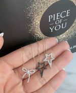 Load image into Gallery viewer, Wilderness Diamond Bow Necklace