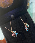 Load image into Gallery viewer, Protection Dual Alphabet and Evil Eye Gold Watch Charm