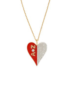 Load image into Gallery viewer, Amour Enamel and Diamonds Necklace