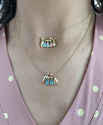 Load image into Gallery viewer, Sentiments Family Enamel Necklace