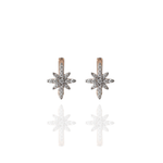 Load image into Gallery viewer, Pave 8 Star Diamond Huggies