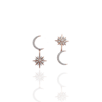 Load image into Gallery viewer, Wilderness Star Burst Dangling Earrings