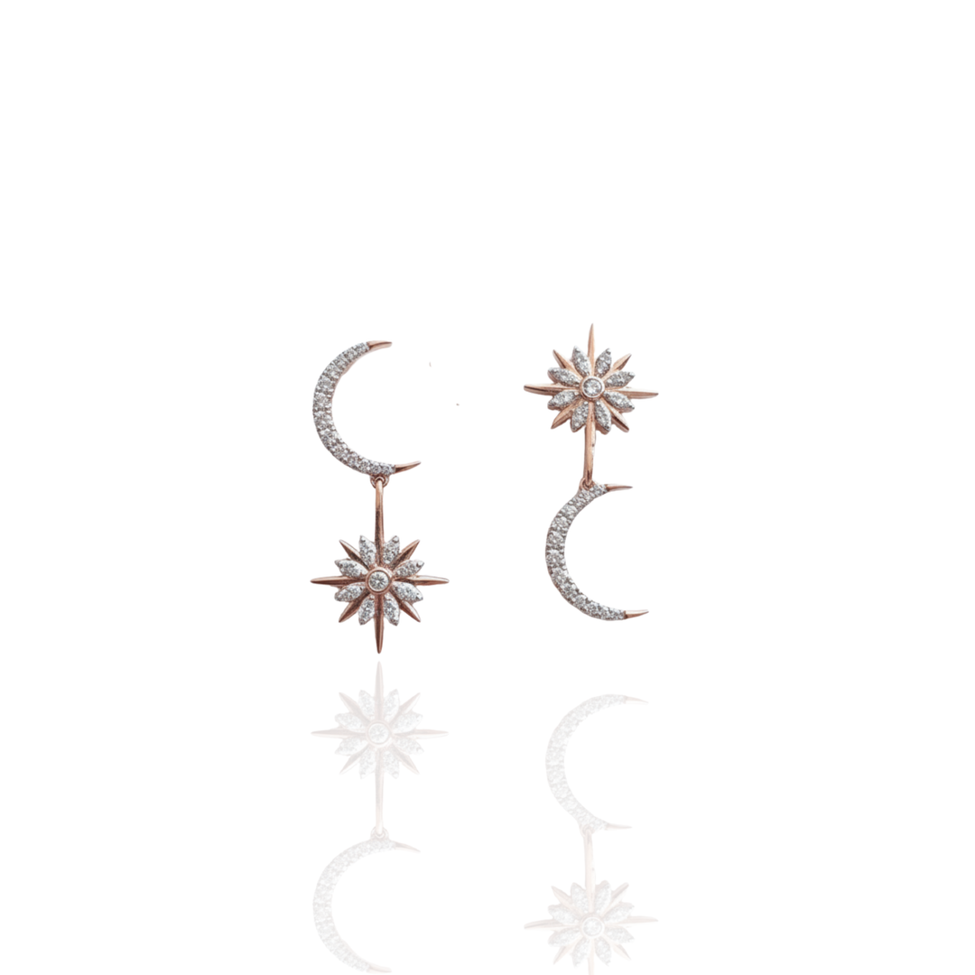 Wilderness Star Burst Dangling Earrings