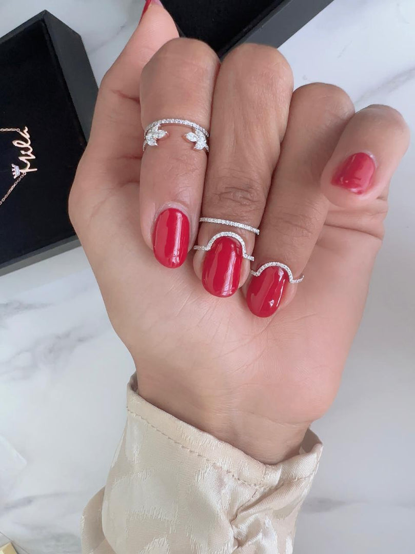 Dazzling Nail Rings