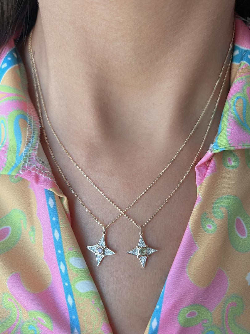 Wilderness Star & Birthstone Necklace
