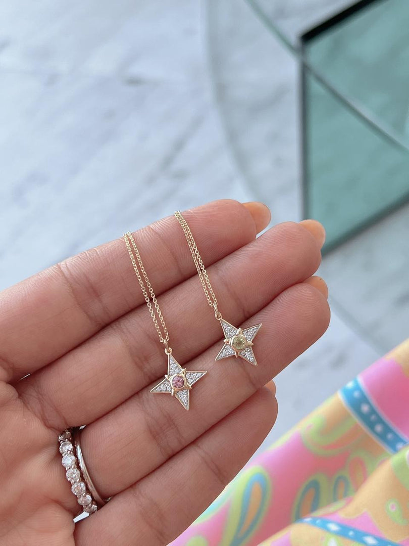 Wilderness Star & Birthstone Necklace