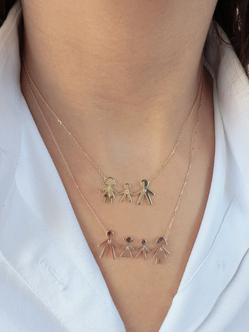 Sentiments Family Gold Necklace