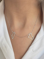 Load image into Gallery viewer, World Map Necklace