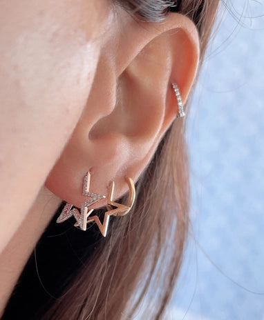 Wilderness Large Star Outline Earrings