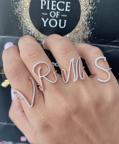 Sentiments Jumbo Alphabet Ring