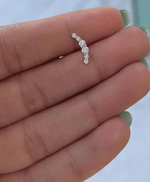 Load image into Gallery viewer, Drops of Radiance 6 Diamonds Helix Piercing