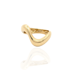 Load image into Gallery viewer, Wave Gold Statement Ring