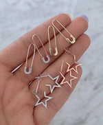 Load image into Gallery viewer, Pin it Up Safety Pin Earrings