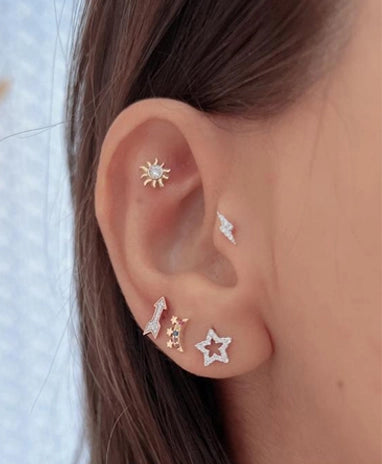 Naturale Star Outline Ear Studs