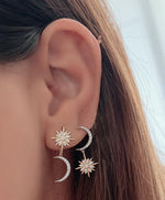 Load image into Gallery viewer, Wilderness Star Burst Dangling Earrings