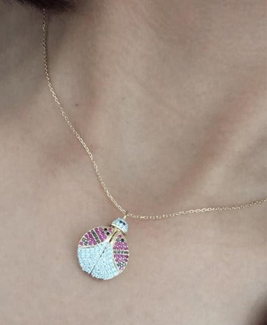 Wilderness Openable Ladybug Necklace