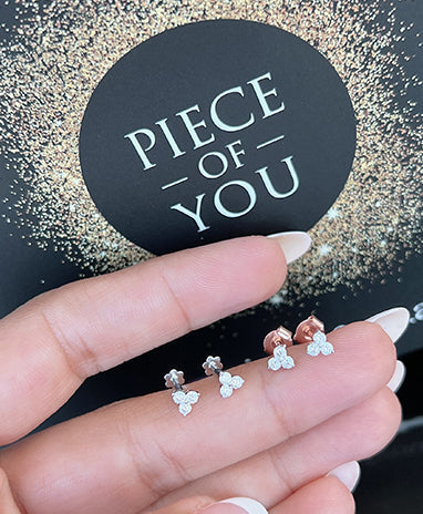 Drops of Radiance 3 Diamonds Ear Studs