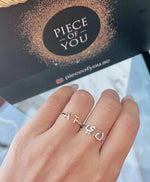 Load image into Gallery viewer, Sentiments Two Alphabets Ring