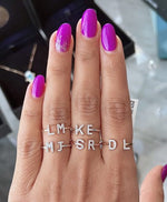 Load image into Gallery viewer, Sentiments Two Alphabets Ring