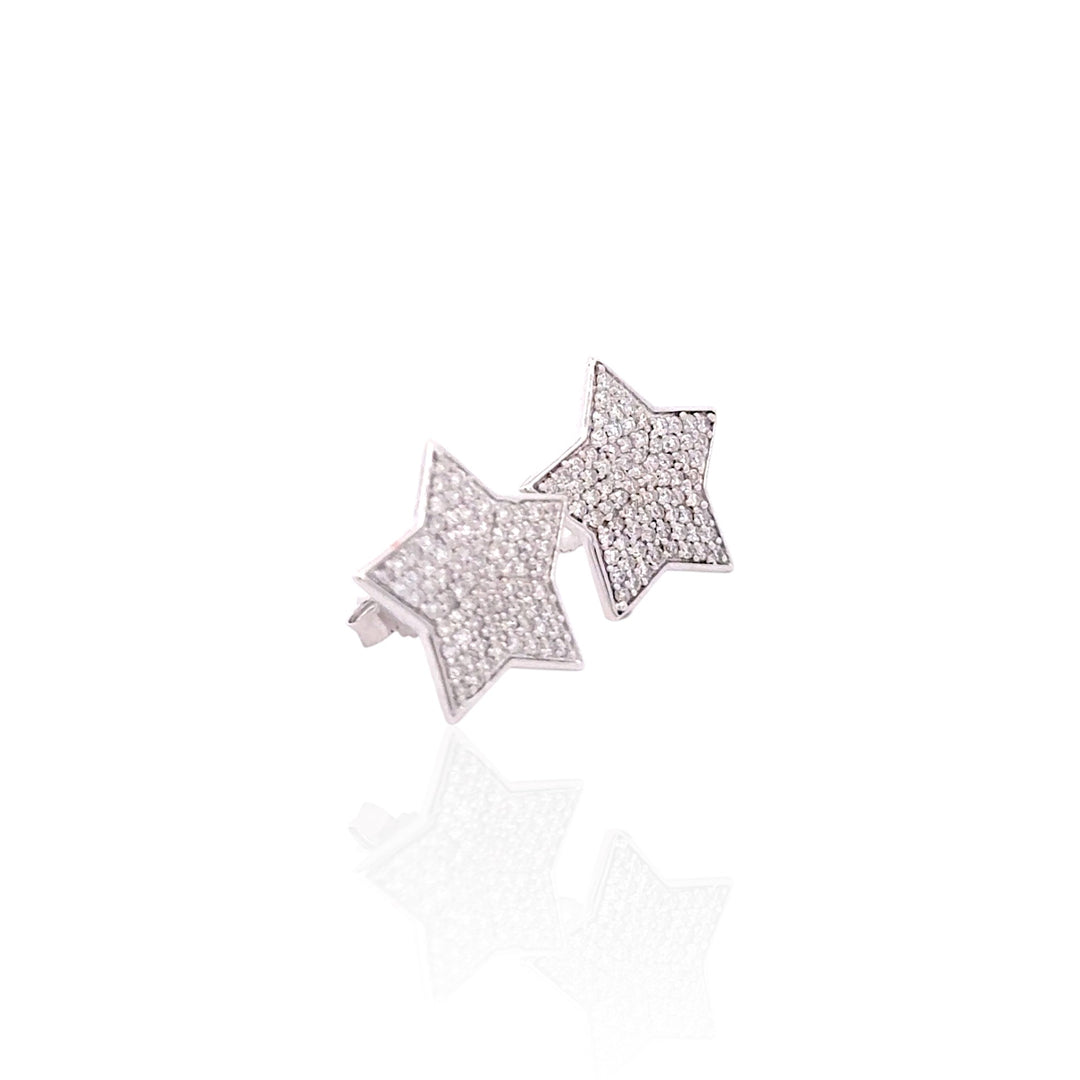 Wilderness Large Diamond Star Earrings