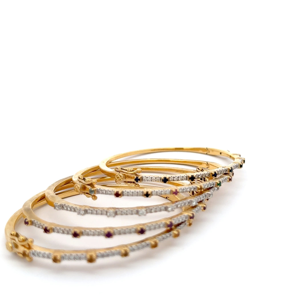 Luxury Diamond & Birthstone Bangles
