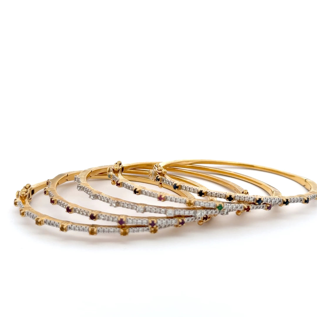 Luxury Diamond & Birthstone Bangles