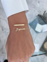 Load image into Gallery viewer, Etched Bar Bracelet