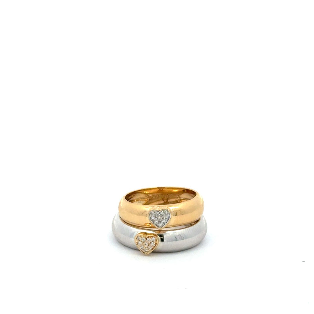 Diamond Petite Heart Pinky Band
