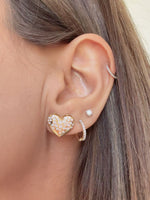 Load image into Gallery viewer, Luxury edit Detachable Heart Earrings