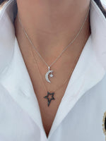 Load image into Gallery viewer, Wilderness Star and Moon Necklace