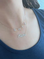 Load image into Gallery viewer, Sentiments Spaced Out Initial Necklace