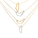 Load image into Gallery viewer, World Map Necklace